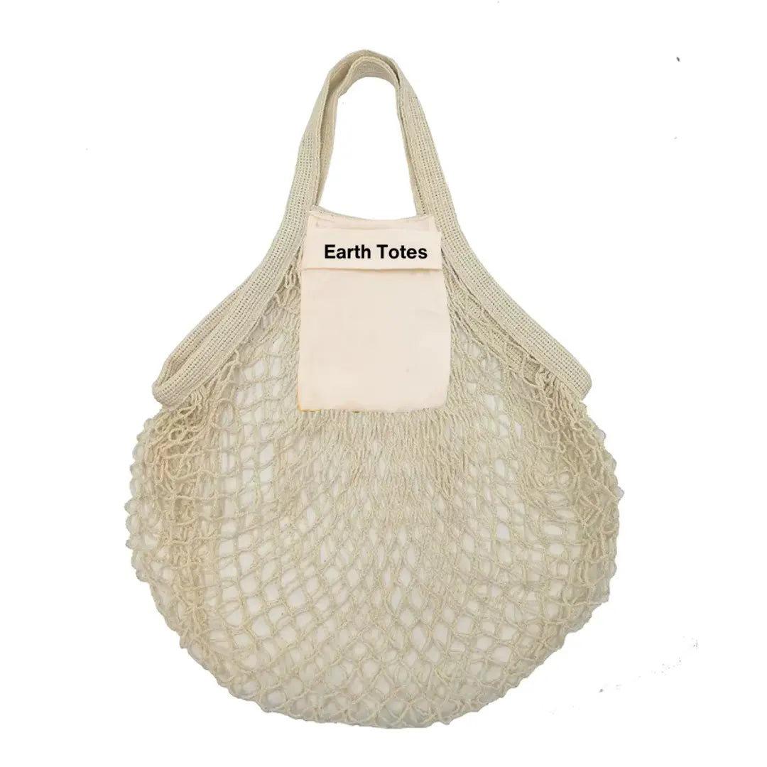 natural colour mesh net string bag