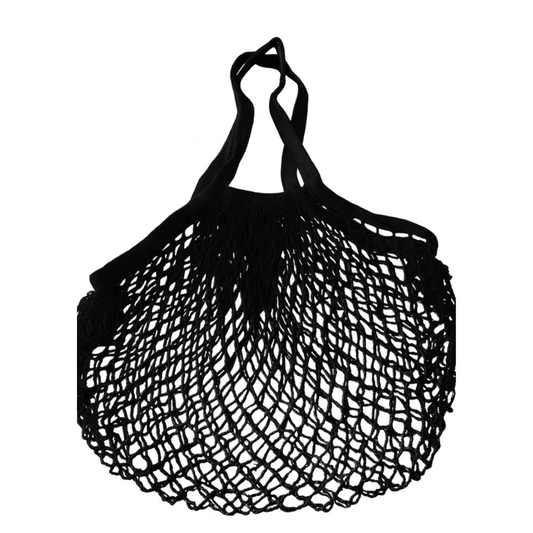 ANNIE classic mesh tote in black colour
