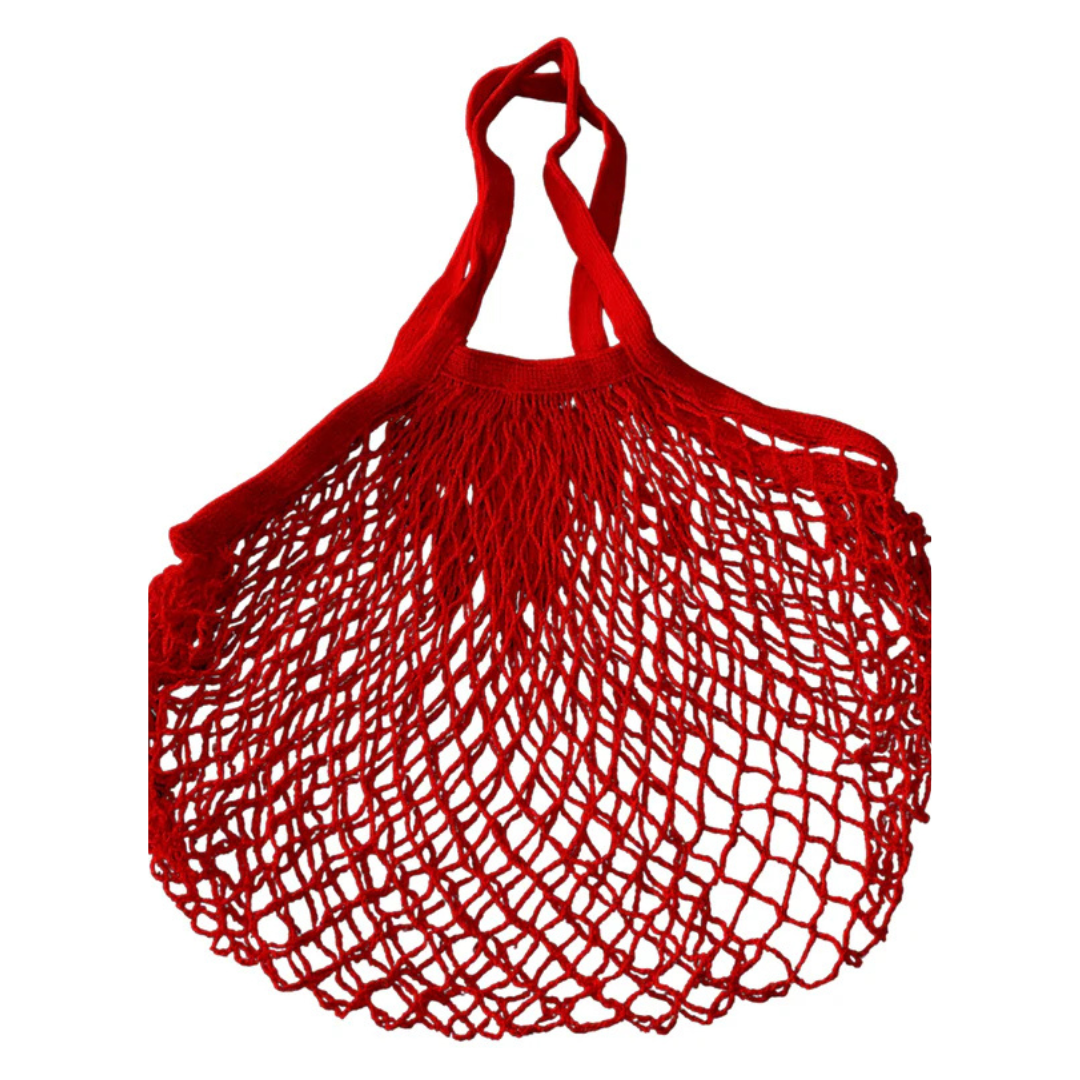 ANNIE classic mesh tote red colour 