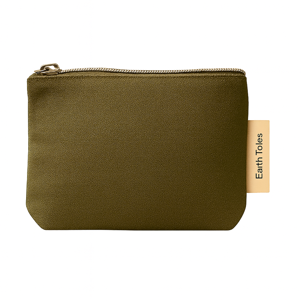 ESME toiletry purse organic cotton in khaki 
