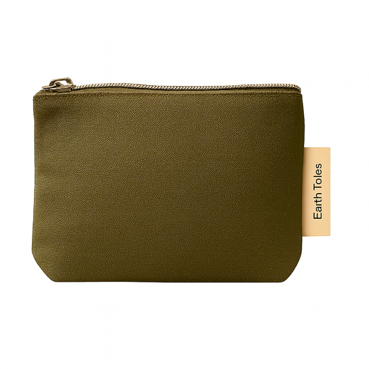 ESME toiletry purse organic cotton in khaki 
