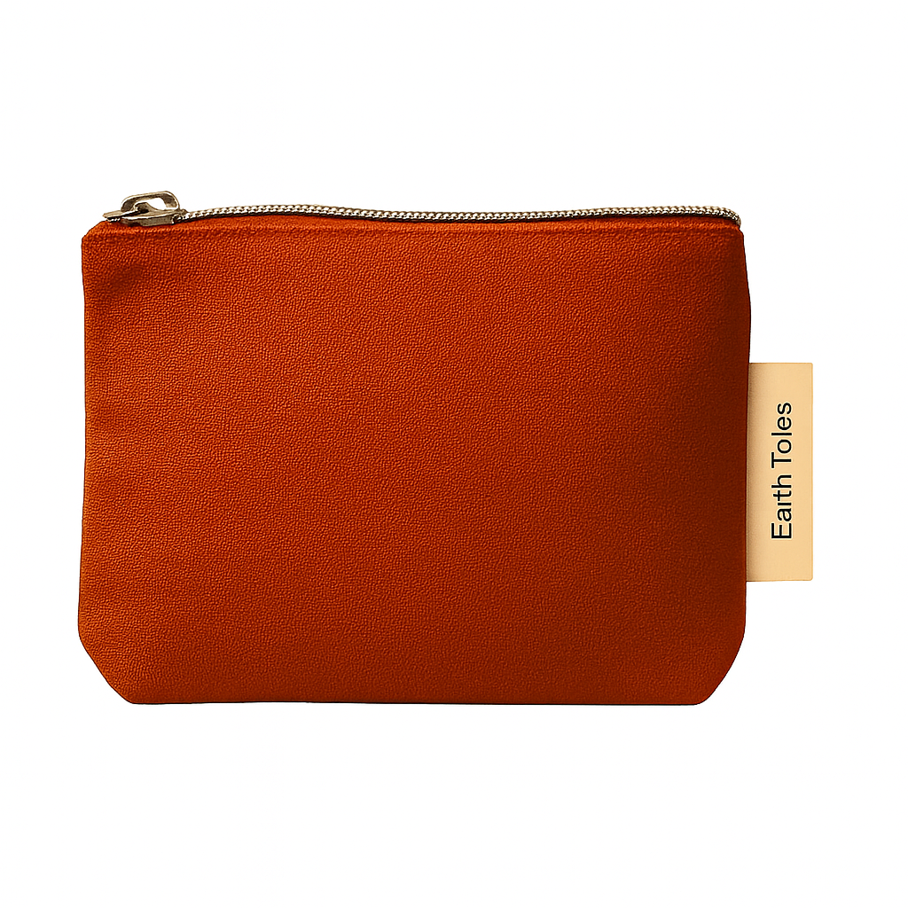 ESME toiletry bag organic cotton in red colour