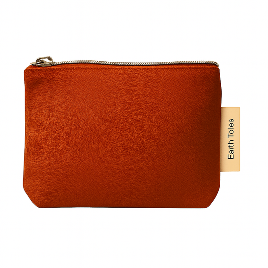 ESME toiletry bag organic cotton in red colour