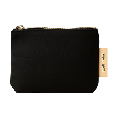 ESME Organic Cotton Earth Totes toiletry purse in black