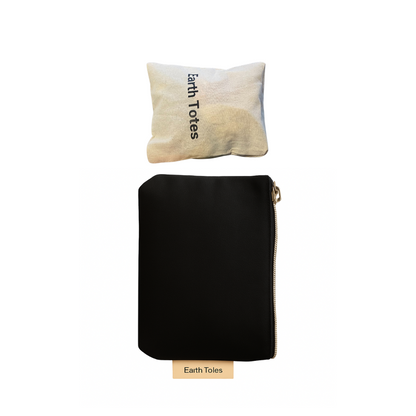 LIZZIE Organic Cotton Net Mesh Bag wrapped in internal pouch with toiletry bag   