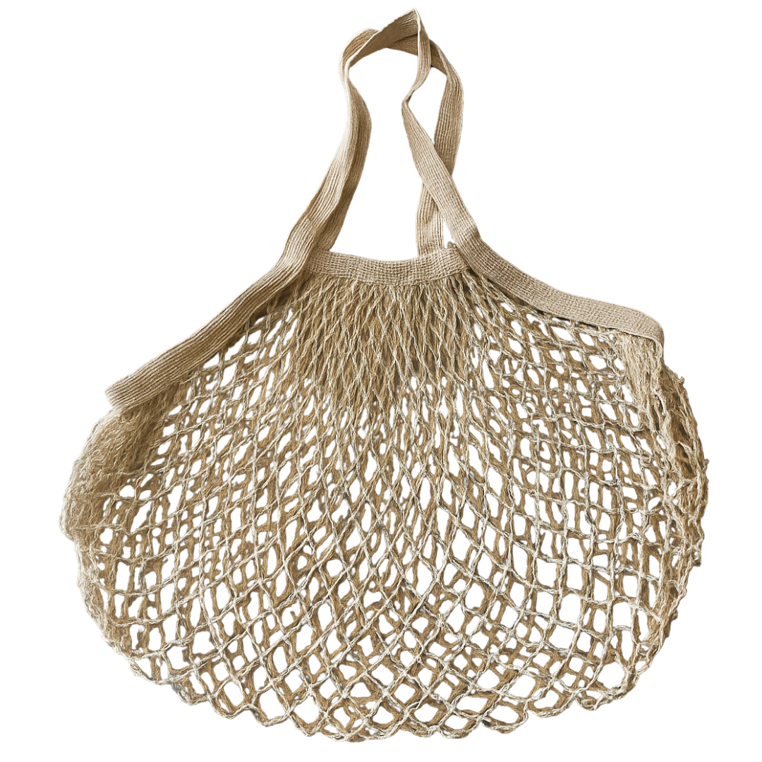 ANNIE bag string mesh net beige
