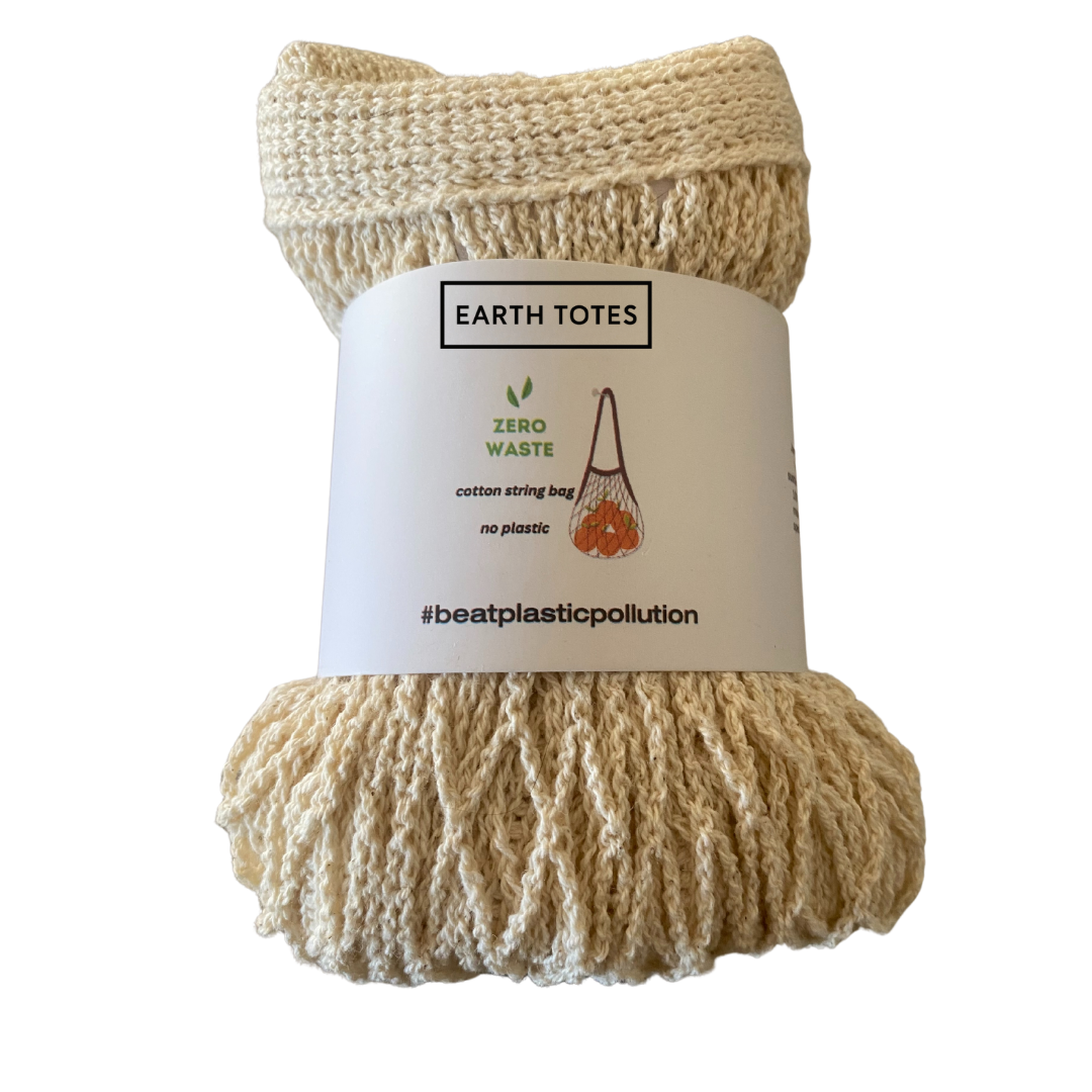 ANNIE mesh bag rolled with label