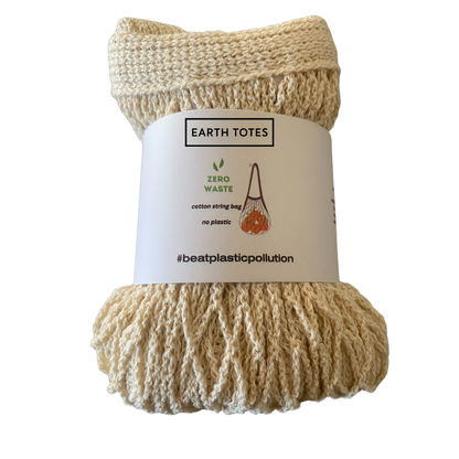 ANNIE mesh bag rolled with label