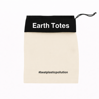 ANNIE Classic Mesh Tote Organic Cotton Lining Doublesided Black