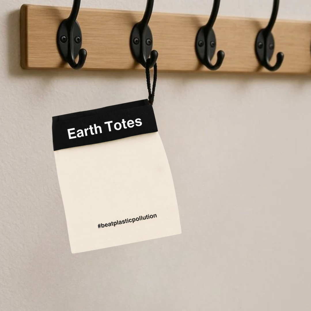 ANNIE Classic Mesh Tote Organic Cotton Lining Doublesided Black