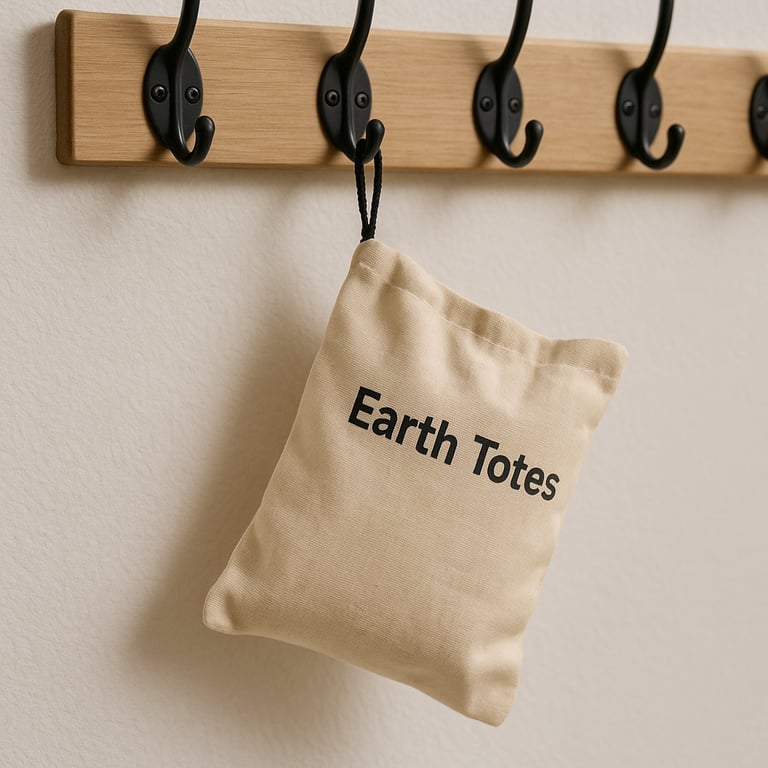 packed pocket hanging from a hook