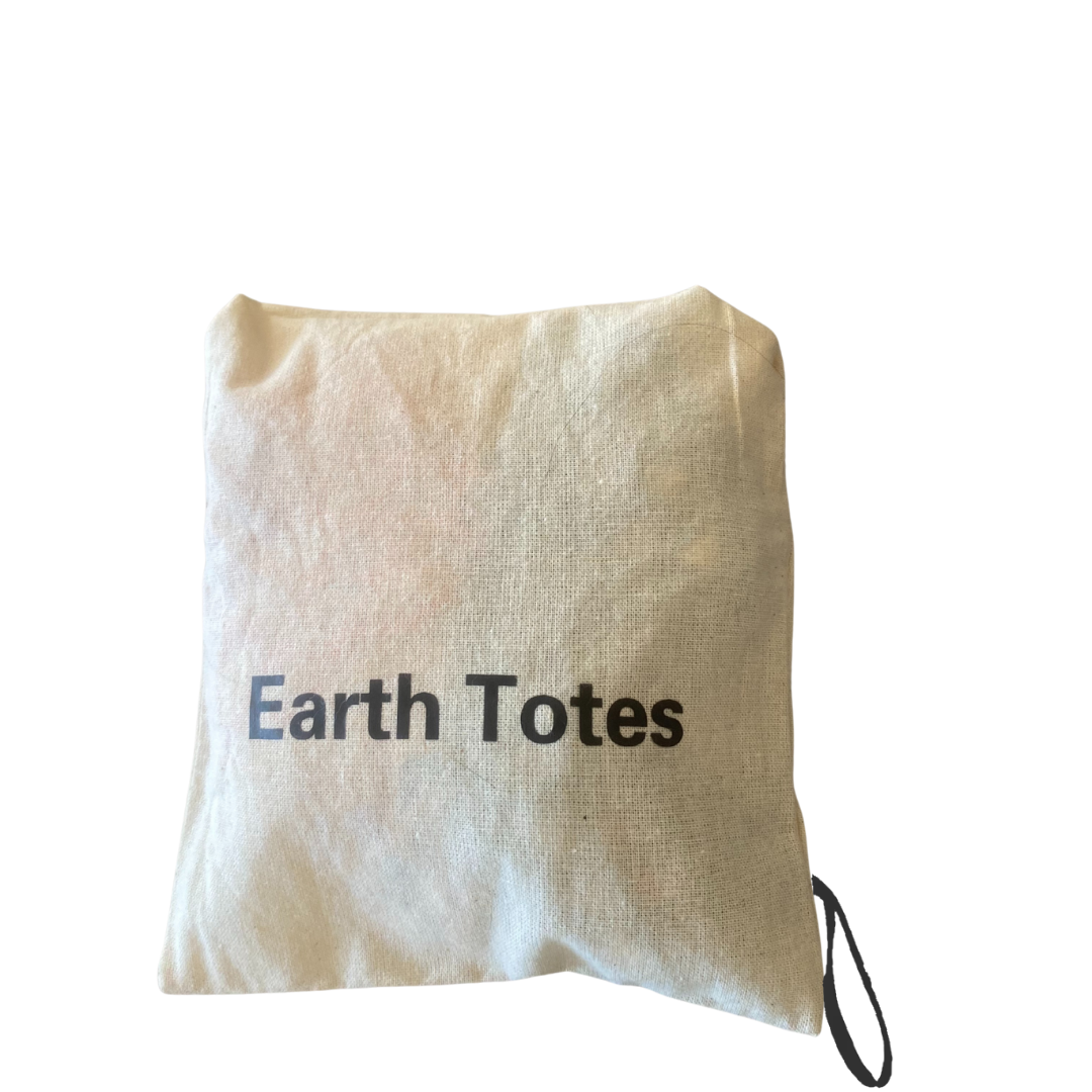 Organic Cotton Net Mesh Bag Black Earth Totes