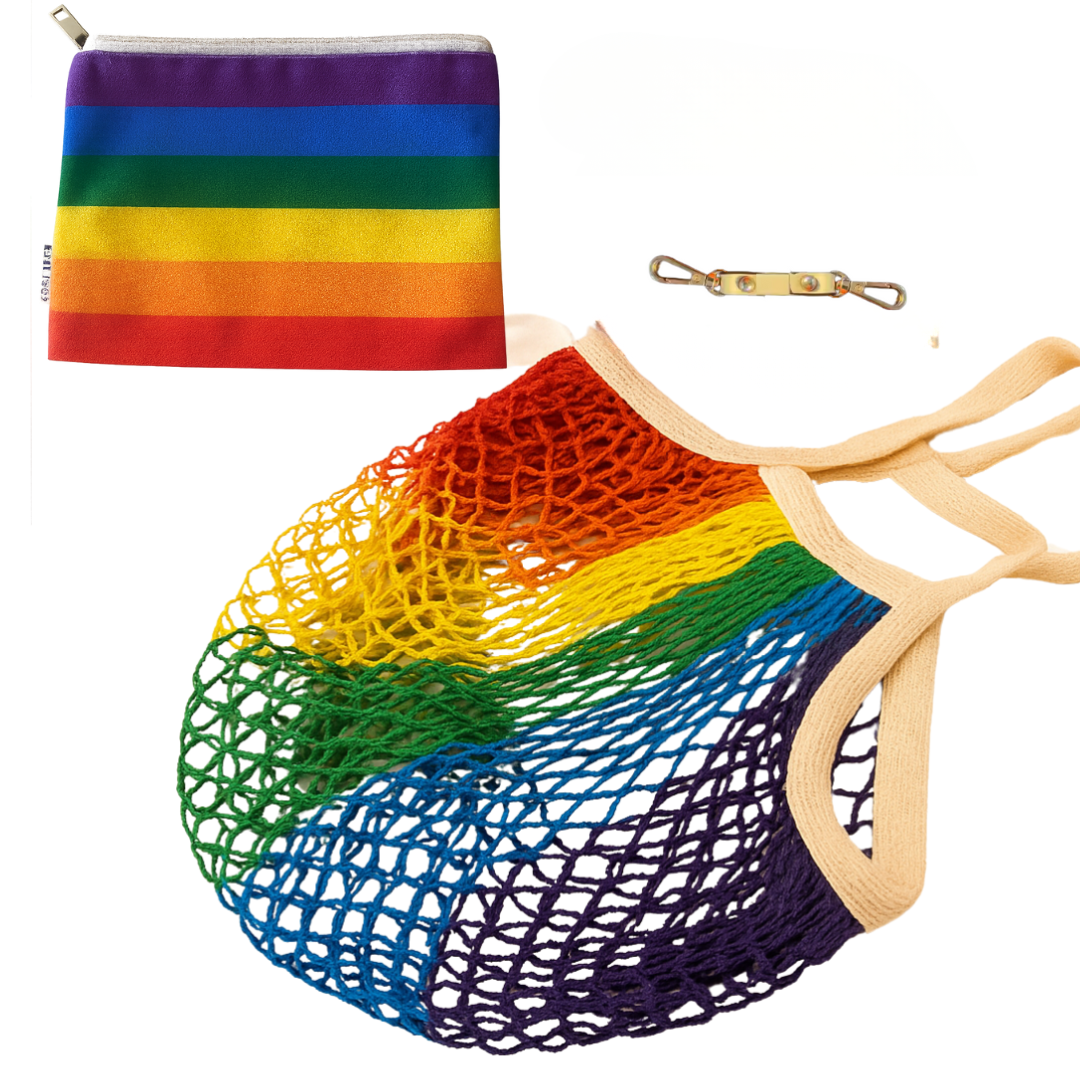 LYNNIE DUO Organic Cotton Mesh Bag with Attachable Pouch Set I  B2B Earth Totes