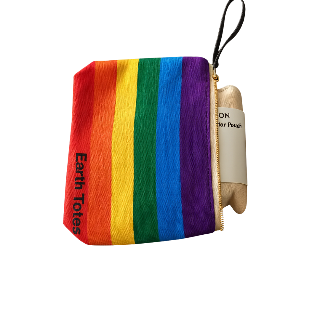 LYNNIE DUO Organic Cotton Mesh Bag with Attachable Pouch Earth Totes